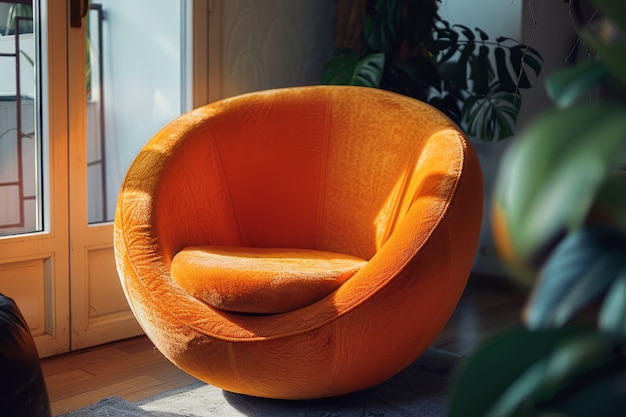 Foto gratuita decorazione d'interno e mobili ispirati a frutta e verdura