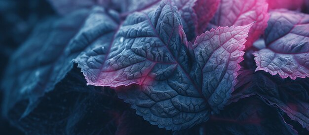 Естественная макротекстура красивых листьев, сгенерированное AI изображение