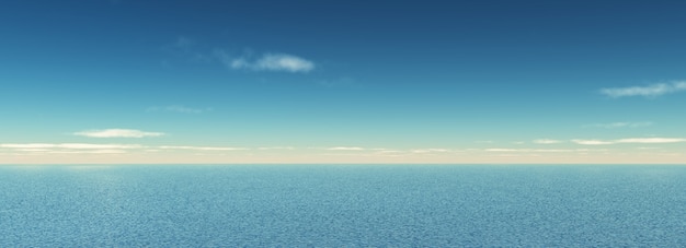 Панорамный вид моря
