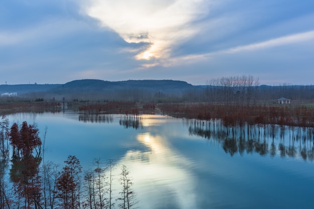 Бесплатное фото Панорамный вид на реку