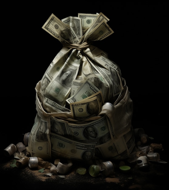 Бесплатное фото Фотореалистичная концепция денег