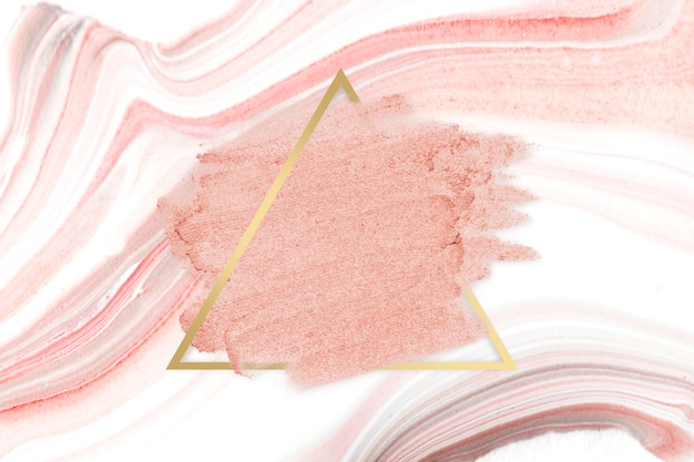 Free photo pink lipstick smudge