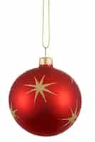Free photo red christmas tree ball