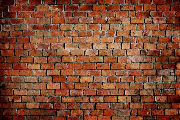 Free photo red brick wall pattern texture
