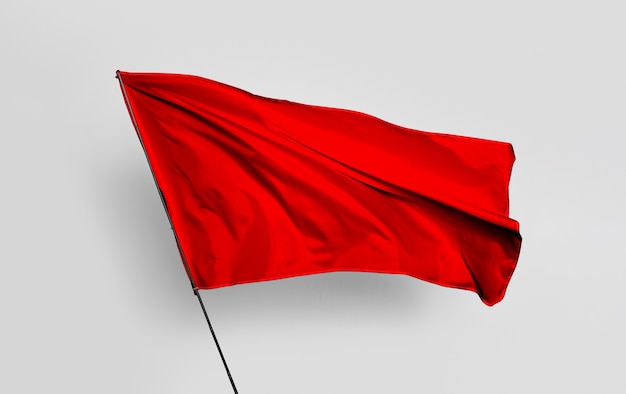 Бесплатное фото Коллаж красного флага на пустом изображении