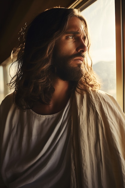 Бесплатное фото Представление иисуса из христианской религии