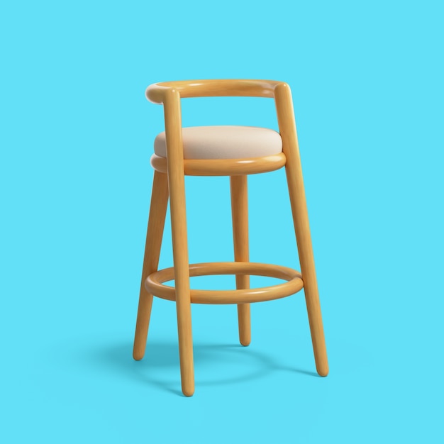 Бесплатный PSD 3d-рендеринг иконки мебели
