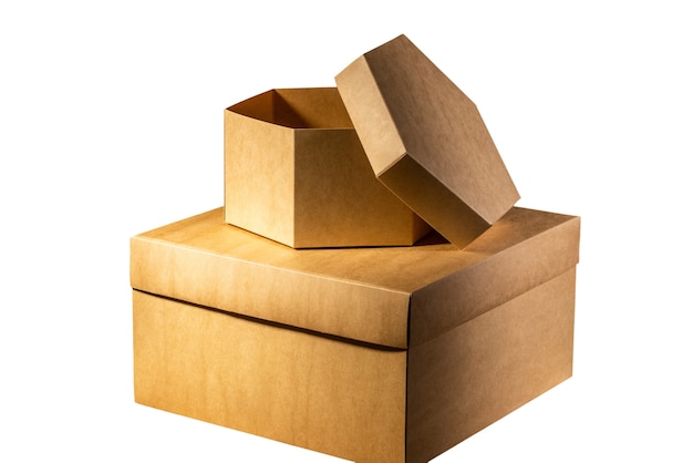 Бесплатный PSD Упаковка картонной коробки