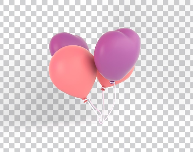Бесплатный PSD Мультфильм воздушные шары
