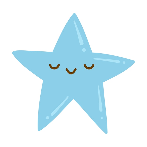 Free PSD cute star illustration