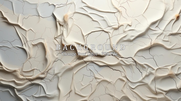 Free PSD abstract background of cracked white and brown paint on the surface of the wall