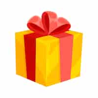 Бесплатный PSD Красочный дизайн подарочной коробки на день рождения