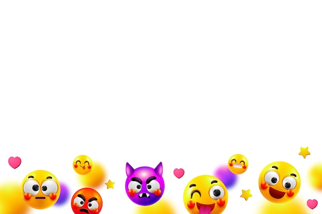 Free PSD emoji element isolated