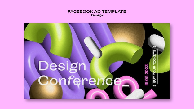 Free PSD flat design graphic design template