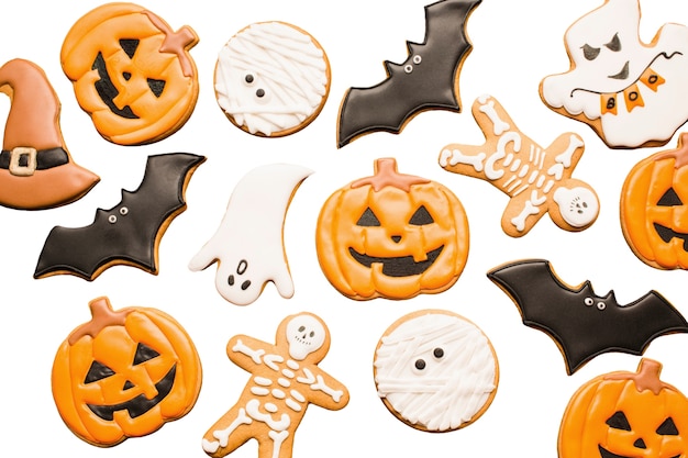 Бесплатный PSD Дизайн печенья на хэллоуин изолирован