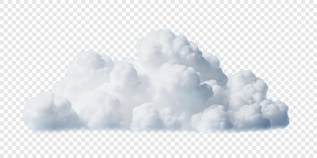 무료 PSD 투명한 배경에 고립 된 png 부풀어 오른 구름
