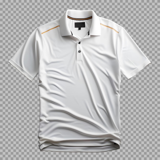 Free PSD isolated white polo shirt mockup