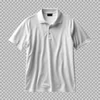Free PSD man white polo shirt isolated on background