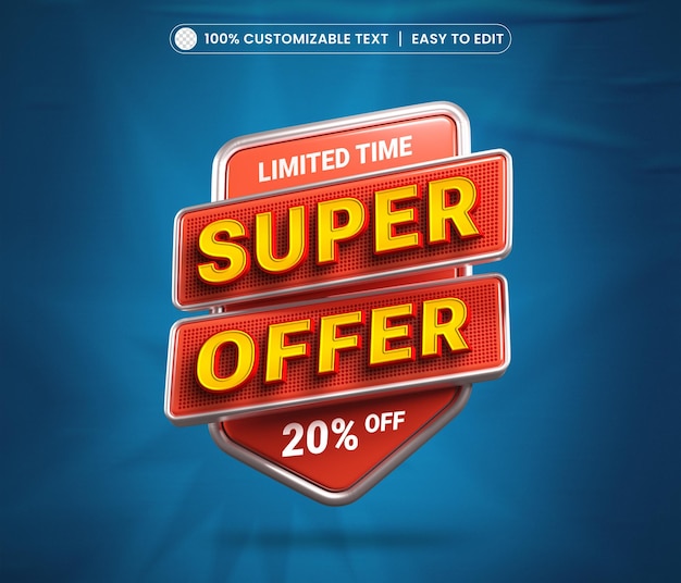 Free PSD new year sale 3d creative banner