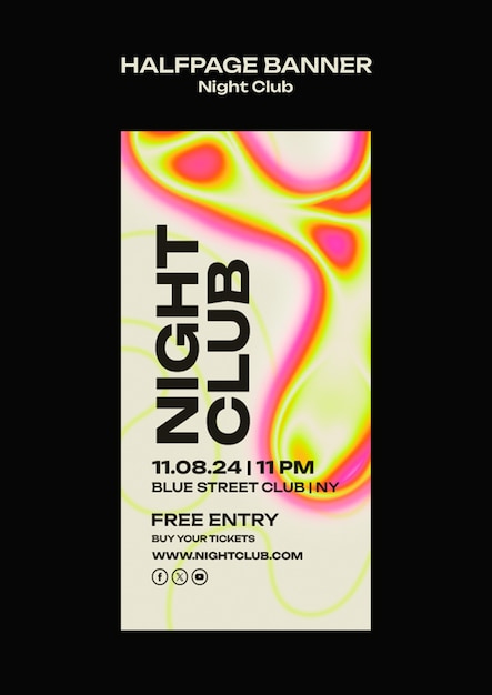 Night club template design