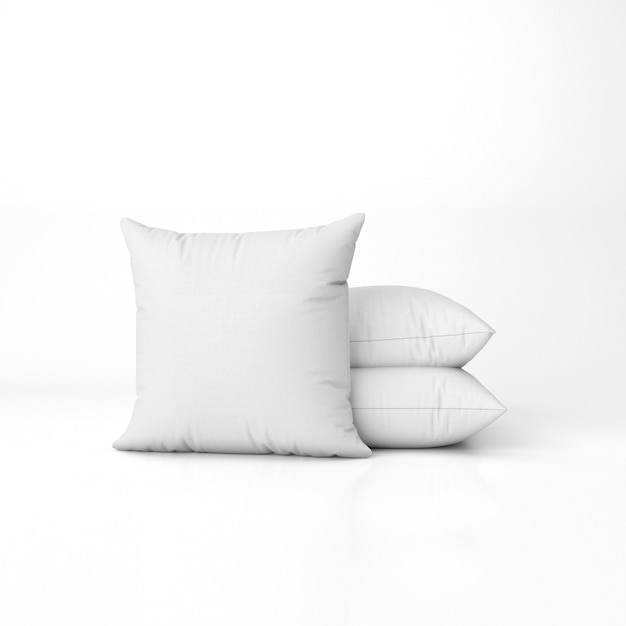 Free PSD set of blank pillows isolated