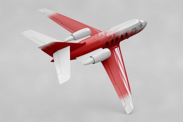 Free PSD private plane mockup