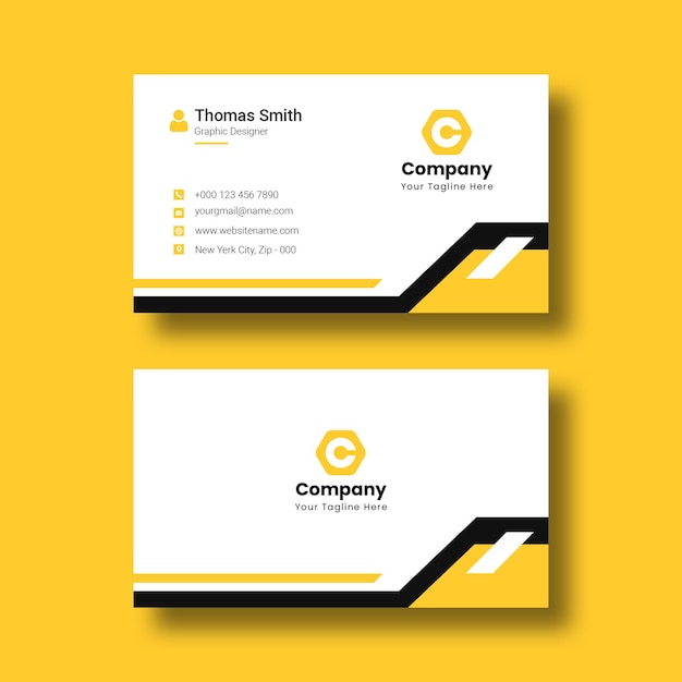 Free PSD professional corporate business card template