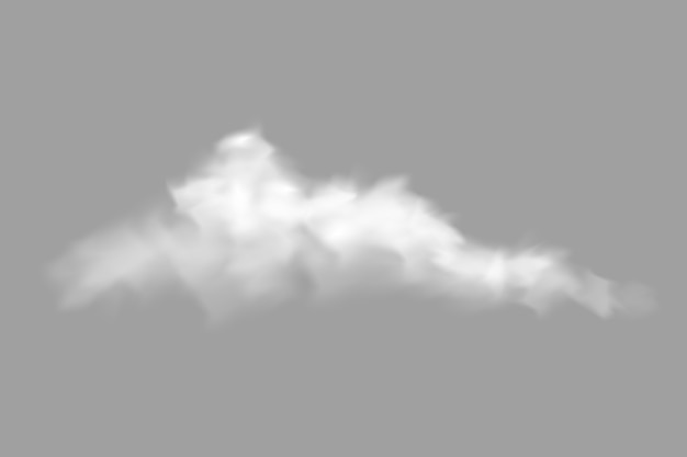 무료 PSD 고립 된 현실적인 구름