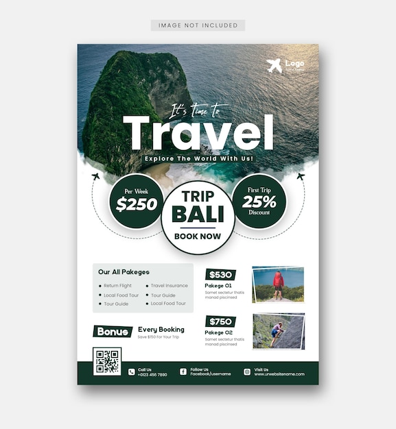 무료 PSD 여행 및 여행 소셜 미디어 게시물 인스타그램 게시물 또는 웹 배너 템플릿