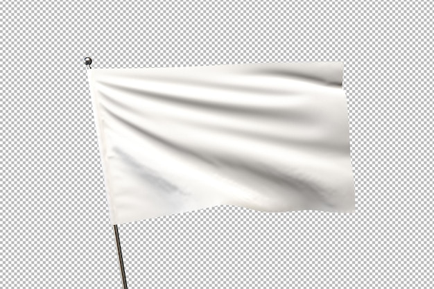 Kostenlose PSD flagge-mockup auf durchsichtigem material