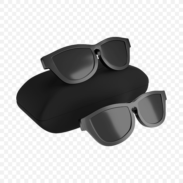 Kostenlose PSD sonnenbrillen-symbol isolierte 3d-render-illustration
