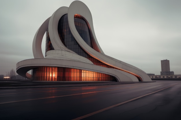 Photo gratuite l'architecture futuriste des bâtiments d'affaires