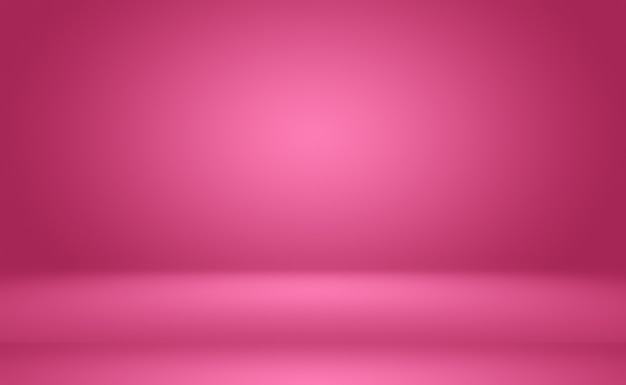 Photo gratuite arrière-plan abstrait de salle de studio rose clair et lisse, utilisé comme montage pour l'affichage du produit, bannière, modèle.