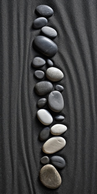 Photo gratuite fond de pierre zen minimaliste