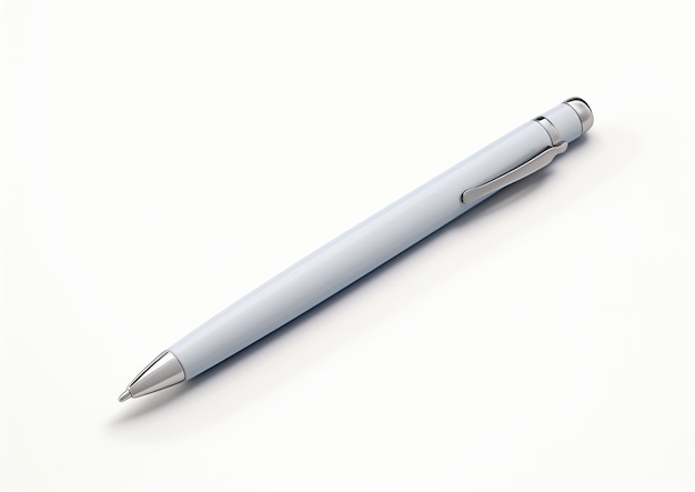 Photo gratuite gros plan sur un stylo blanc