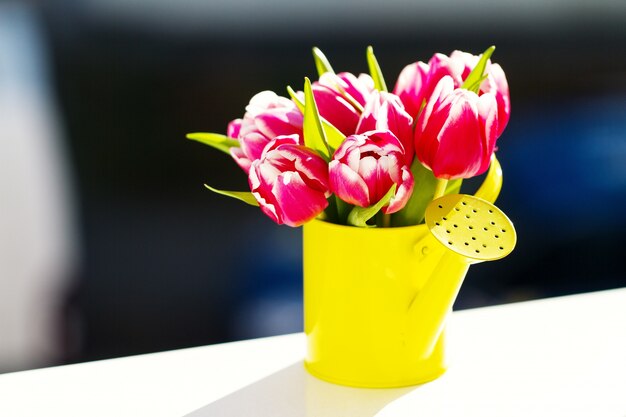 romance vase bouquet saison coloré