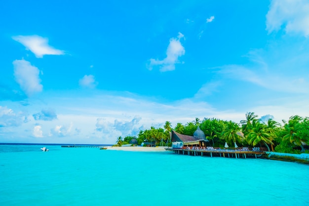 Photo gratuite station île exotique mer bleue