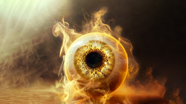 Sphère représentant l'iris de l'œil