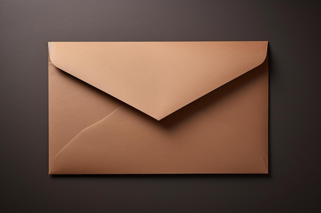 Photo une enveloppe brune avec une fissure au milieu