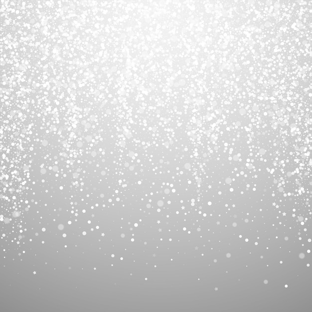Photo fond de neige tombant de noël flocons de neige volants subtils et étoiles modèle de superposition de flocon de neige argenté d'hiver festif illustration vectorielle