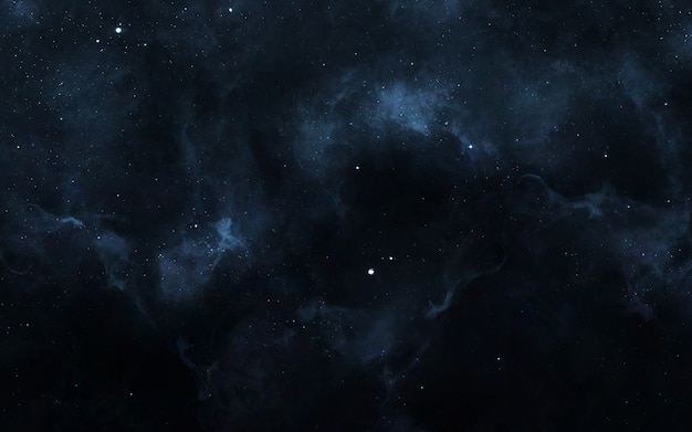 Photo starfield dans l'espace lointain à plusieurs années-lumière de la terre.