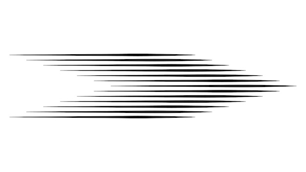 Vector cartoon speed line rapid motion dynamic stripe speed movement
