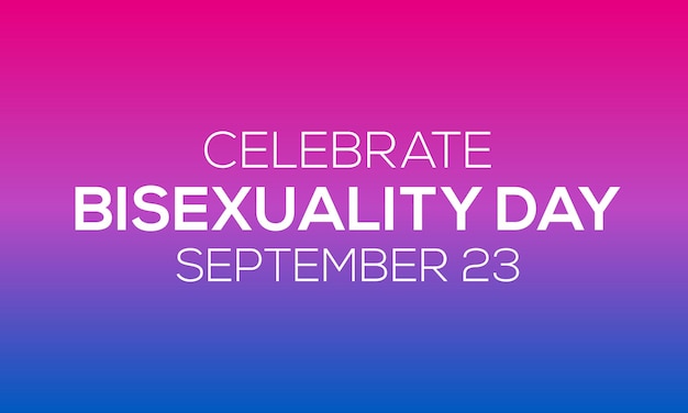 Vector celebrate bisexuality day bisexual pride and bi visibility day bisexual flag september 23