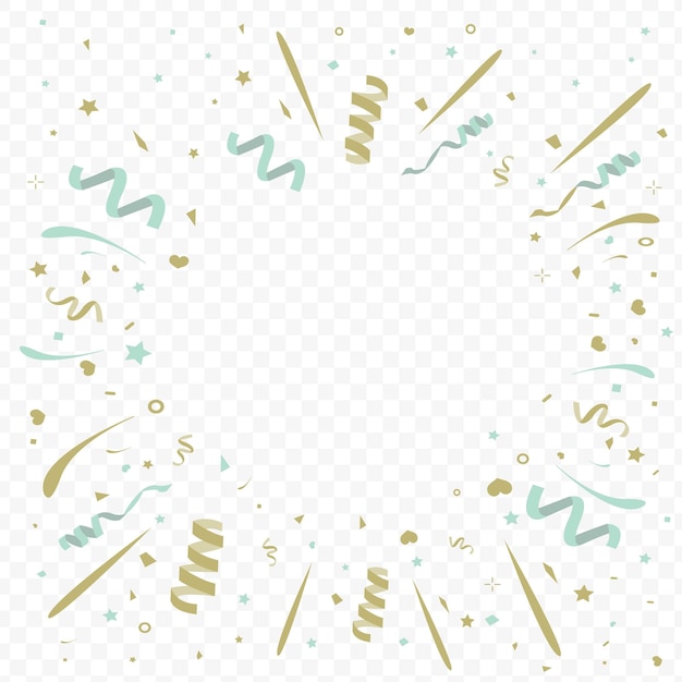Vector celebrate party background with confettiglittervector illustration for postcardbanner