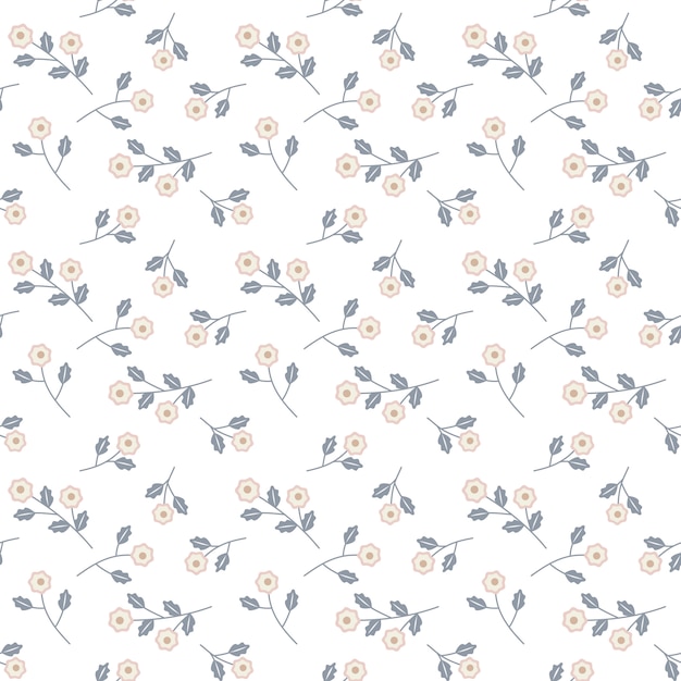 classical floral seamless pattern