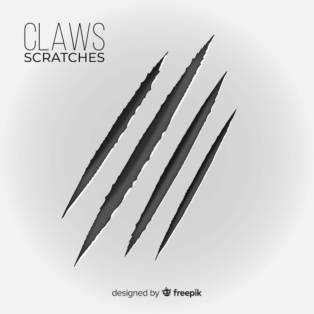 Vector claws scratches