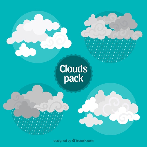 Vector clouds pack