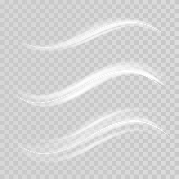 Vector abstract light lines of motion and speed in golden color light everyday glowing effect semicircular wave light trail curve swirl car headlights incandescent optical fiber png