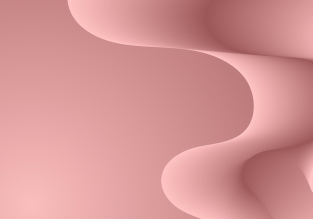 Вектор Абстрактная волна жидкости мягкого цвета. двухцветные геометрические композиции с градиентной трехмерной формой потока.