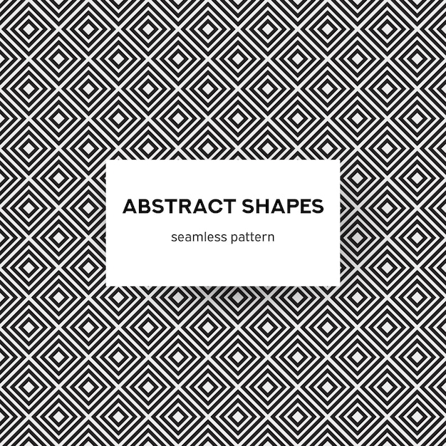 Abstract shapes seamless pattern background vector illustration
